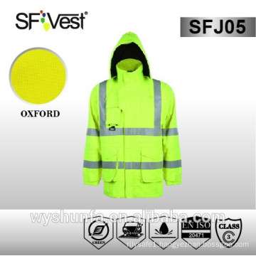 fluorescent warm work jackets quilted jacket